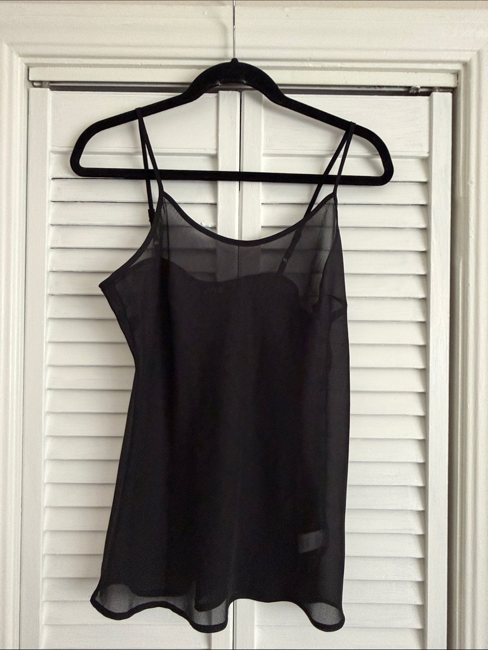 Apt. 9 Black Sheer Spaghetti Strap Camisole